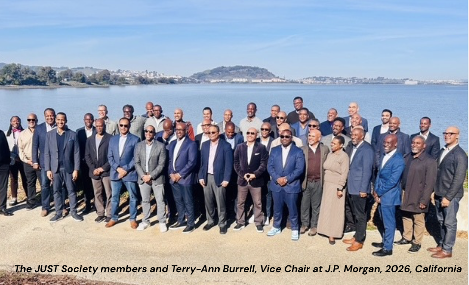 Group photo of the members of The JUST Society taken in 2026 Brisbane, California 